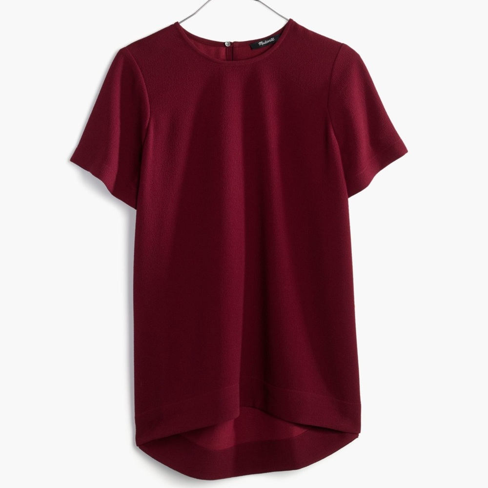 Madewell Tailored Tee - Maroon